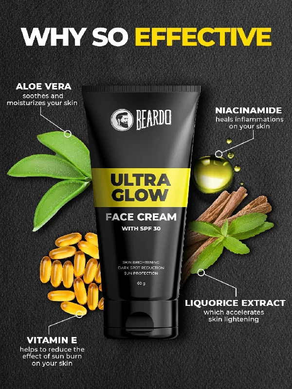 Beardo Ultraglow All in One Face Cream For Men with SPF 30, 60 g-5.webp